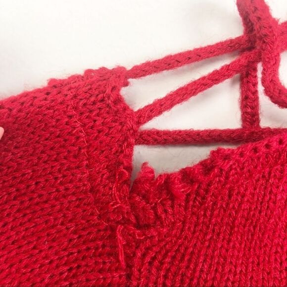 Nameless | Red Caged Cardigan - Picture 4 of 8